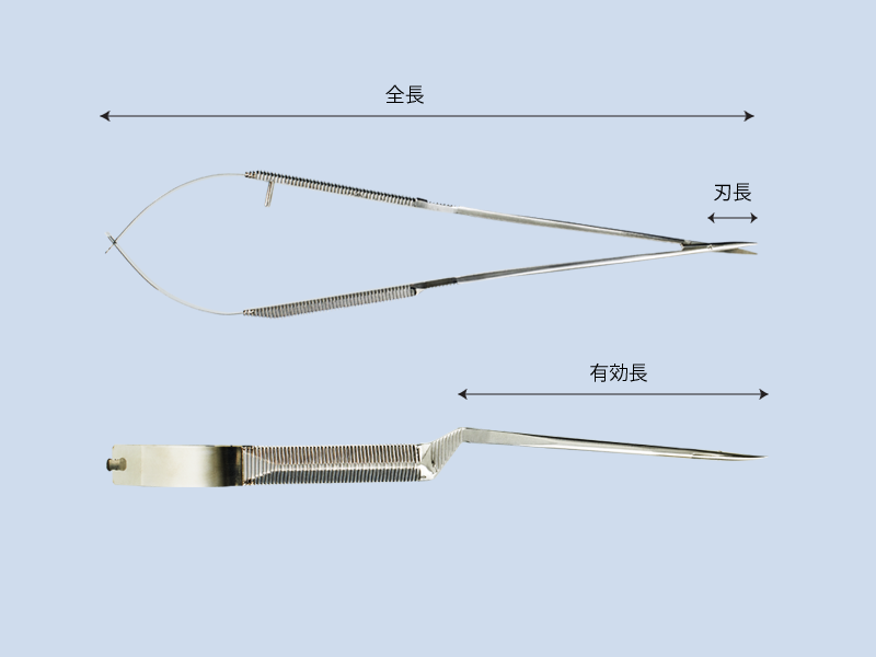 鮫島式マイクロ剪刀-サイズ